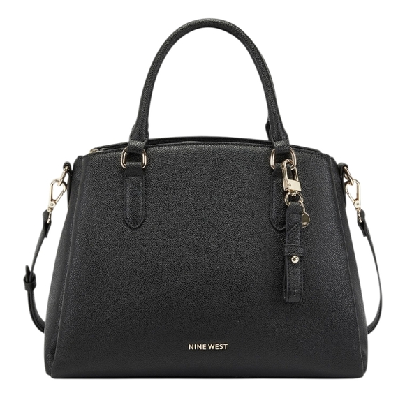 Nine West "Tansy" Black Satchel - Picture 1 of 8